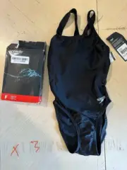 Speedo Girls ProLT One Piece Swimsuit Size 26 Team Black