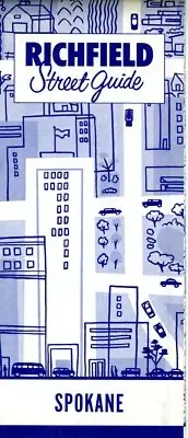 1955 Richfield Road Map: Spokane NOS