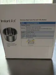Instant Pot Stainless Steel Inner 6 Qt. Cooking Pot - IP-SS304-60