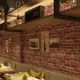 復古懷舊3D立體仿磚紋磚塊磚頭墻紙餐廳咖啡館酒吧網咖紅磚壁紙
