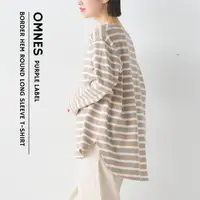 在飛比找蝦皮購物優惠-預購】日本OMNES 10號單紗圓領圓擺長袖T恤~2024春