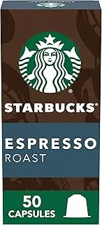 [Starbucks] Coffee Nespresso Capsules, Roast Espresso - 50 Capsules