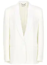 Stella Mccartney Single-breasted Wool Blazer - White - 42 (UK10 / S) 42 (UK10 / S)