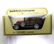 MATCHBOX MODELS OF YESTERYEAR, 1930 FORD A Woody Y-21 A&J Box General Stores.