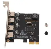 ​PCIe to USB 3.0 Adapter, PCIe x1 to 4 Ports USB PCI Express Card Adapter