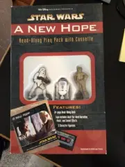 1997 Star Wars A New Hope Read-Along Play Pack w/ Cassette Sealed Book 3 Figures