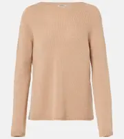 ['S Max Mara] 'S Max Mara Georg wool and cashmere-blend sweater UK 14 beige