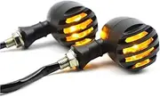 LED Indicator Blinkers Amber Lamp Accessories Motorcycle 12V LED Sequential Flowing Flashing Turn Signal Light Waterproof for Street Car Scooters