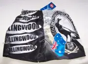 Collingwood Magpies AFL Boys Black Printed Satin Boxer Shorts Size 10 New