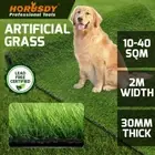 4 Sizes Artificial Grass Synthetic Fake Turf 2M x 5/10/15/20M Plastic Lawn New