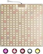 KYUQY LED Grow Light for Indoor Plants, Growing Lamp 252 LEDs UV IR Red Blue Full Spectrum 50W LED Plant Lights Bulb Panel for Hydroponics Greenhouse Seedling Veg and Flower