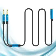 Pc Audio Adapter Audio Cable Separater Gaming Headset Splitter