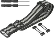 WRISTARMOR military woven nylon Replacement for Suunto core Smart watch band ,Compatible with Suunto core Sport Wrist strap braided belt