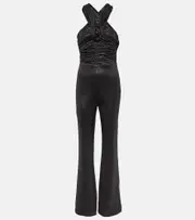 [Rotate] Rotate Off-shoulder jersey jumpsuit AU 8 black