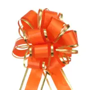5pcs 4 Inch Large Big Pull Bow Gift Wrapping Bow Ribbon for Christmas,Orange Red
