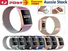 Fits Fitbit Charge 3/4 Band Metal Stainless Steel Milanese Loop Strap Wristband