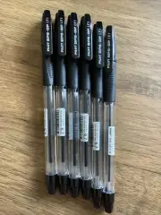 Pilot BPS-GP-F Grip 0.7mm Fine Point Ballpoint Pen,BLACK INK ( 6 PENS )BRAND NEW
