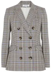 Veronica Beard Fevre Dickey Checked Woven Blazer - Multicoloured - 2 (UK6 / XS) 2 (UK6 / XS)
