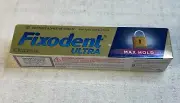 Fixodent Ultra Max Hold Denture Adhesive Cream 2.2 Oz New Old Stock Sealed