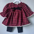Good Lad Girls 2 Pieces Black/red Checkers Set Size 12M New Condition