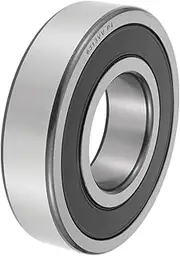 X AUTOHAUX 6313VV Deep Groove Ball Bearings 65x140x33mm P4 Double Rubber Seal Lubricated Bearings 1 Pcs Car Scooter Skateboard Wheel Universal Silver Tone,Black