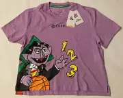 UNDER ARMOUR STEPH CURRY SESAME STREET COUNT IT COUNT VON SAMPLE SHIRT WOMENS S