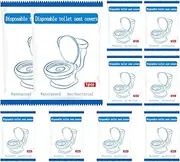 Bathroom Seat Cover,10X Portable Thickened Potty Protector Waterproof | Extra Large Toilet Seat Cushion Individually Wrapped Non-Woven Mat for Airplane