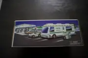 Vintage HESS Toy Truck-1998 RECREATION VAN WITH DUNE BUGGY AND MOTORCYCLE