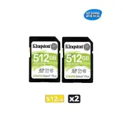 512GB Kingston Canvas Select Plus SD Memory Card Cams/Trail Cam/Computers 2 Pack