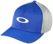 OAKLEY Ellipse Mesh Crystal Blue Men's Flex fit Hat Cap FOS900835 S/M L/XL NWT