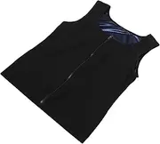 [GALPADA] Men Zipper Workout Vest Abdominal Compression Gym Top for Enhanced Performance Multi Use Sports Vest for Running Fitness and Yoga PU