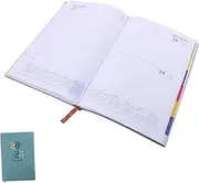 EXQUIMEUBLE Planner Notebook Durable PU Daily Calendar Organizer for Academic Office Use Weekly Task Management for Planning Note Taking