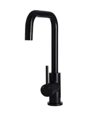 Round Kitchen Mixer Tap - Matte Black