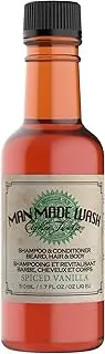 Man Made Wash - Spiced Vanilla by 18.21 Man Made for Men - 1.7 oz Shampoo, Conditioner and Body Wash