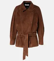 [Nour Hammour] Nour Hammour Buffy suede jacket AU 16 brown