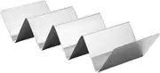 Taco Tray Holder - Microwave Use Food Making Metal Baking Tool | Stainless Steel Taco Rack Holder Stand | Non-Slip Metal Baking Tool For Family Events Pancakes Tortillas Wraps Serving