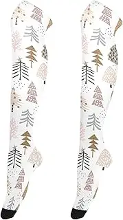 [Caihoyu] Women Thigh Socks Casual Long Thigh High Socks Thigh Highs Socks for Dates Winter Pattern, Winter Pattern
