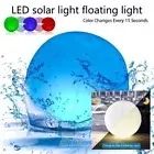 Solar LED Lights Inflatable, 14" Floating Pool Lights Waterproof Color Changing
