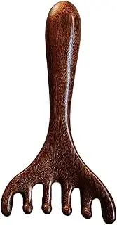 Wooden Scalp Comb | Sandalwood Scalp Massager | Deer Antler Massage Comb | Head Scratcher Massager | Ergonomic Antler Combs for Eyes Nose Stress Relief | Present for Mother, Sister, Lover