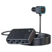9in 1 Cigarette Lighter Socket Splitter USB Fast Charger Power Adapter Outlet