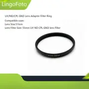 57-55mm Step-Down Ring Filter Ring UV/ND/CPL GND Lens Adapter Filter Ring