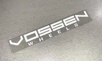 在飛比找Yahoo!奇摩拍賣優惠-80cm 反光銀 Vossen 輪圈 美國 品牌 貼紙 前檔