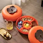 Chocolate Dish Large Capacity Organization Persimmon Shape Food Candy Box 5-grid