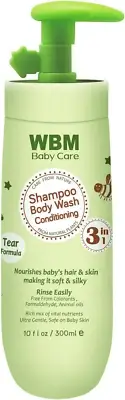 WBM Care 3 in 1 Baby Shampoo with Honey, Wheatgerm and Organic Olive Oil