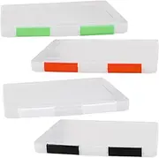 DOITOOL A5 Paper Storage Box Card Holder Certificate Organizer Plastic Storage Box for Home Office
