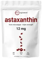 Astaxanthin 12mg, 120 Softgels, 4 Month Supply | Premium Astaxanthin Antioxid...