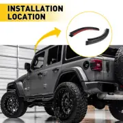 2pcs Water Rain Gutter Extension For Jeep Wrangler JL 2018 -2021 Accessor (for: Jeep)