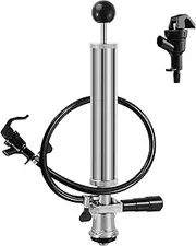 Hgkeke Beer Tap Beer Keg Tap D Type Keg Hand Pump for Sankey Keg, 8" Keg Pump Taps for Beer Keg Party Pump Beer Picnic Tap Keg Tap Pump with Beer Faucet & Beer Line for Homebrew Draft Beer