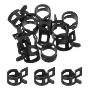 10 Pcs Fuel Line Clamps Spring Band Hose Clamps 10mm , Black