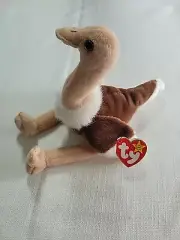 TY Beanie Baby – STRETCH the Ostrich 1997 PVC Pellets and Tag Errors!!